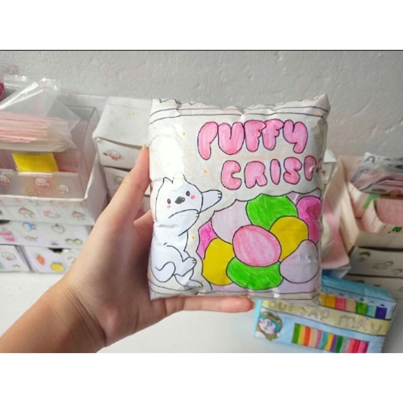 Squishy  bánh lay's Siêu to, chơi Siêu đã, Siêu slow