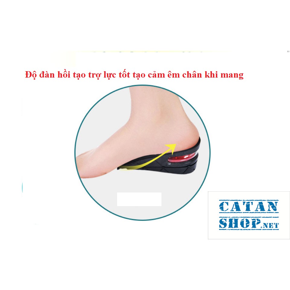 1 cặp ❤️Combo 4 miếng lót đế giày tăng chiều cao Air có đệm khí siêu êm ái, giày đế cao, giày độn gót.