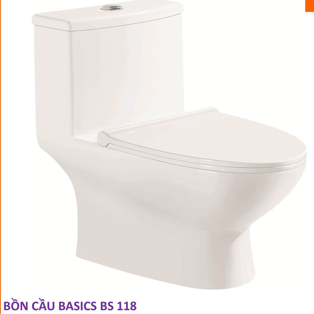 MienphivanchuyenHCM- Bồn cầu Basics BS 118, Bảo Hành Chính Hãng 03 Năm