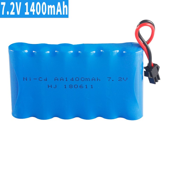 Pin xe mô hình điều khiển 7.2v 1400mah cổng nối SM