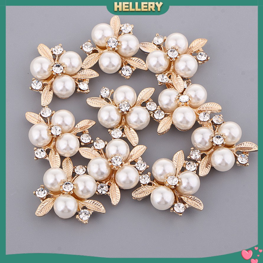 Set 10 Nút Đính Đá Trang Trí Điện Thoại Cho Cô Dâu