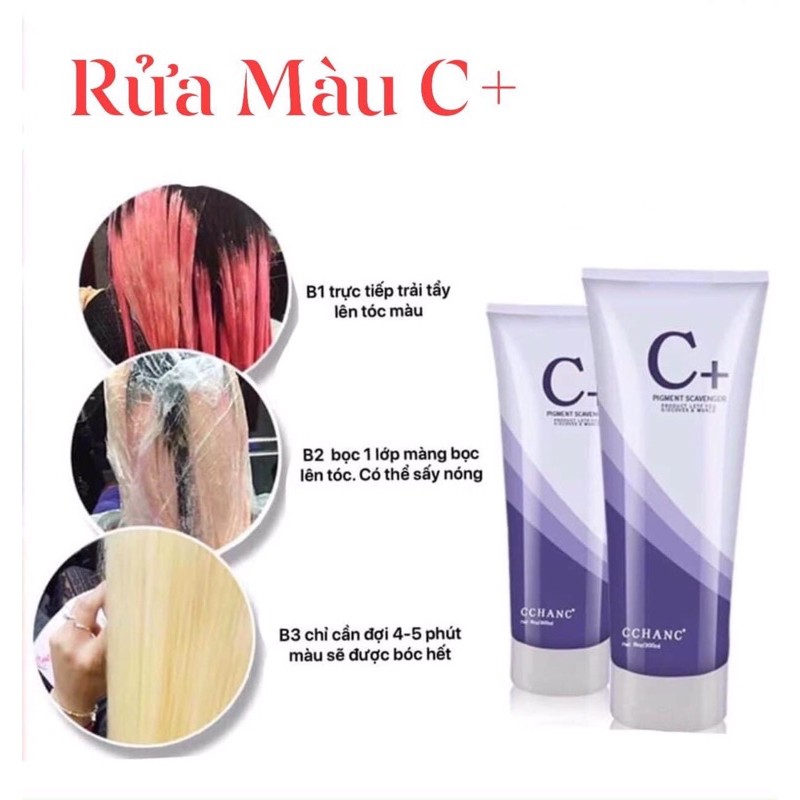 Thuốc bóc màu, rửa màu C+