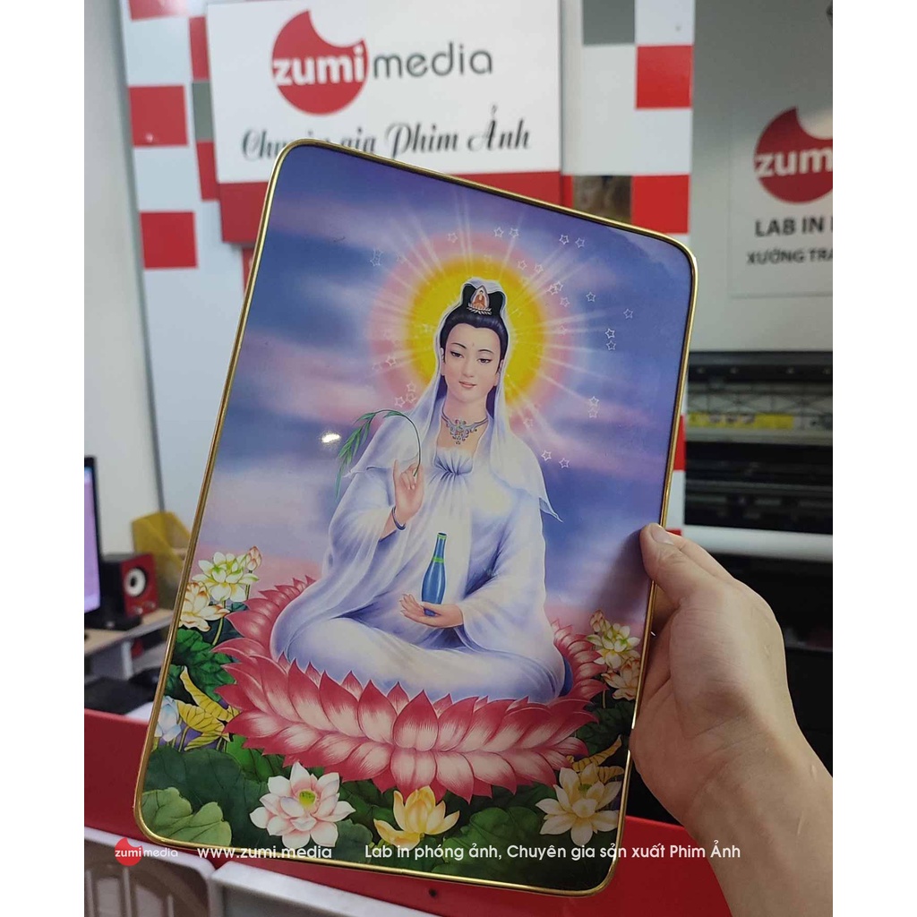 Ảnh quan âm bồ tát, tráng gương cao cấp
