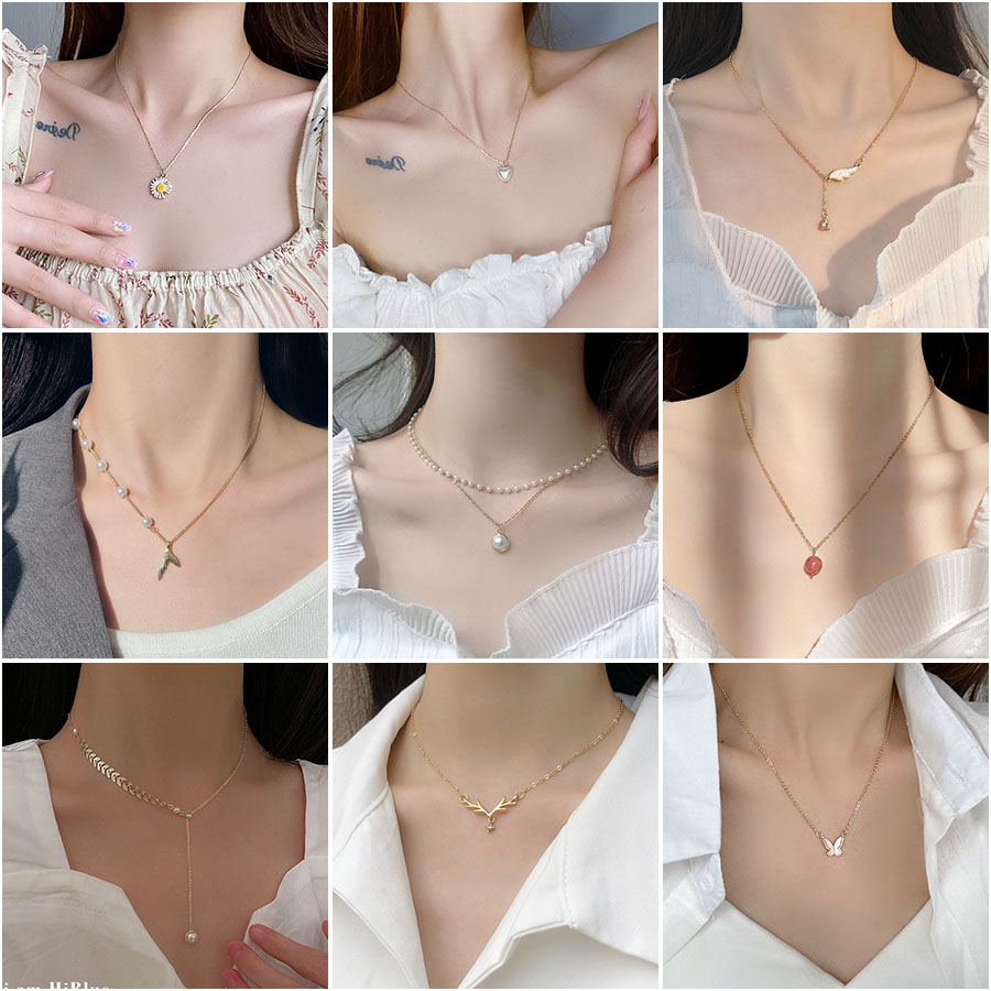 Vòng cổ thiết kế thời trang đơn giản Hàn Quốc cho nữ