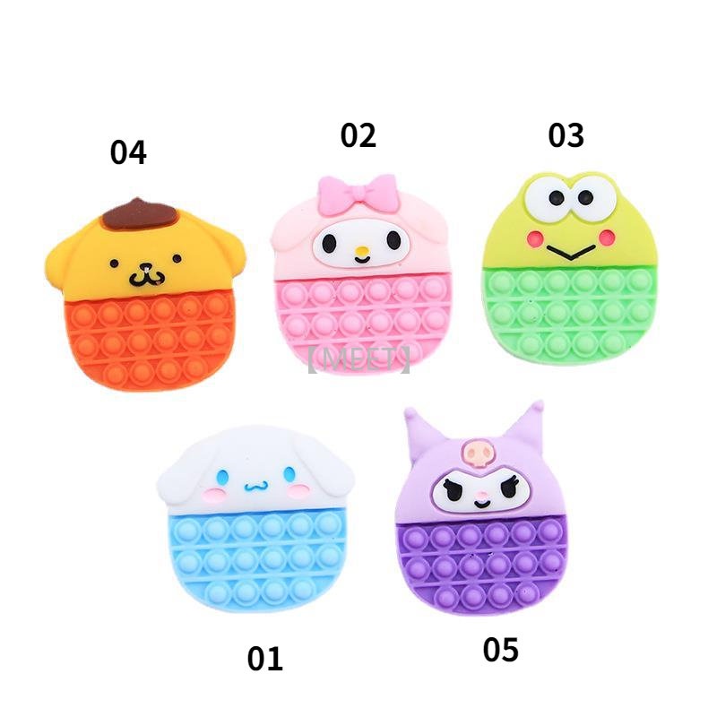 【MEET】1 cái/gói Đồ trang sức nhựa tự làm hoạt hình Sanrio Nguyên liệu thủ công tự làm
