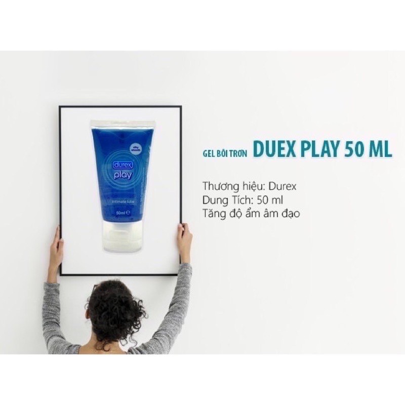 GEL BÔI TRƠN GỐC NƯỚC TĂNG CƯỜNG ĐỘ ẨM DUREX PLAY 50ml