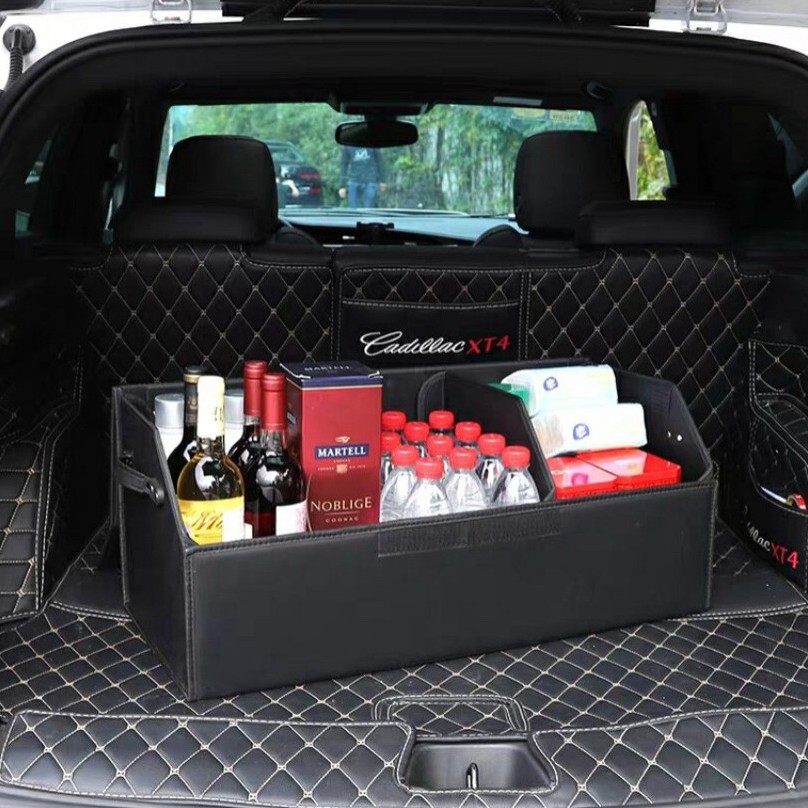 Hộp Đựng Đồ Ô Tô Gấp Gọn Bằng Da Cho Xe Mercedes