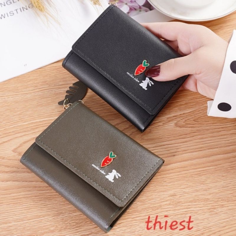 Ví nữ ,bóp nữ ngắn cầm tay hình quả cà rốt