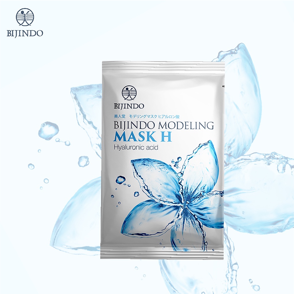 Combo 3 Mặt nạ dẻo làm trắng BIJINDO Modeling Mask H (Hyaluronic Acid), tăng cường oxy dưỡng ẩm, làm mịn da 120g