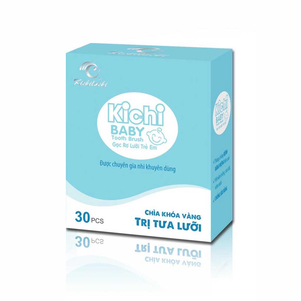 Que rơ lưỡi Kichi, que rơ lưỡi cho bé an toàn và vệ sinh