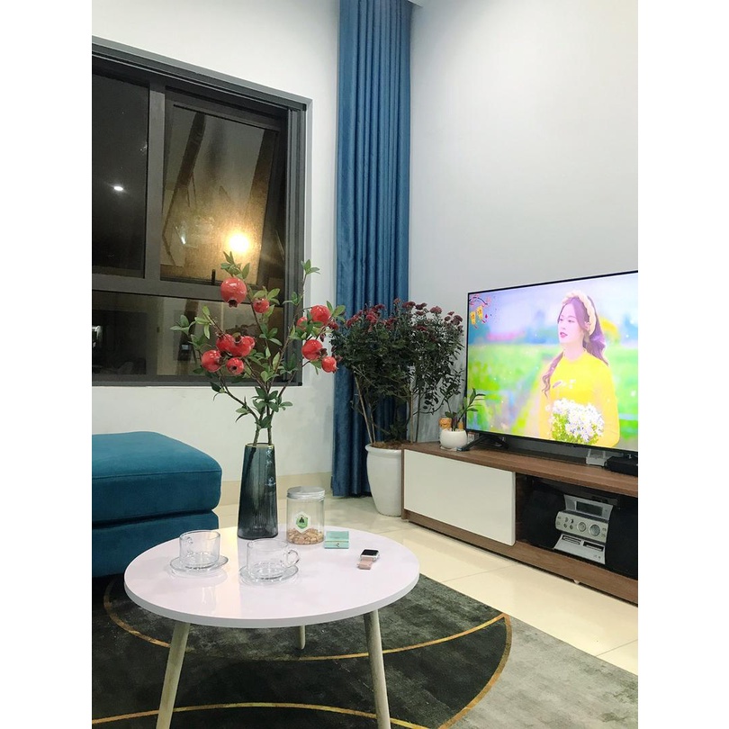 Bàn trà ngồi bệt tròn các màu, Bàn tròn chân gỗ gía rẻ- khunganhminhminh