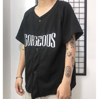 Áo bóng chày Baseball GORGEOUS (Màu đen) - Chick's Store