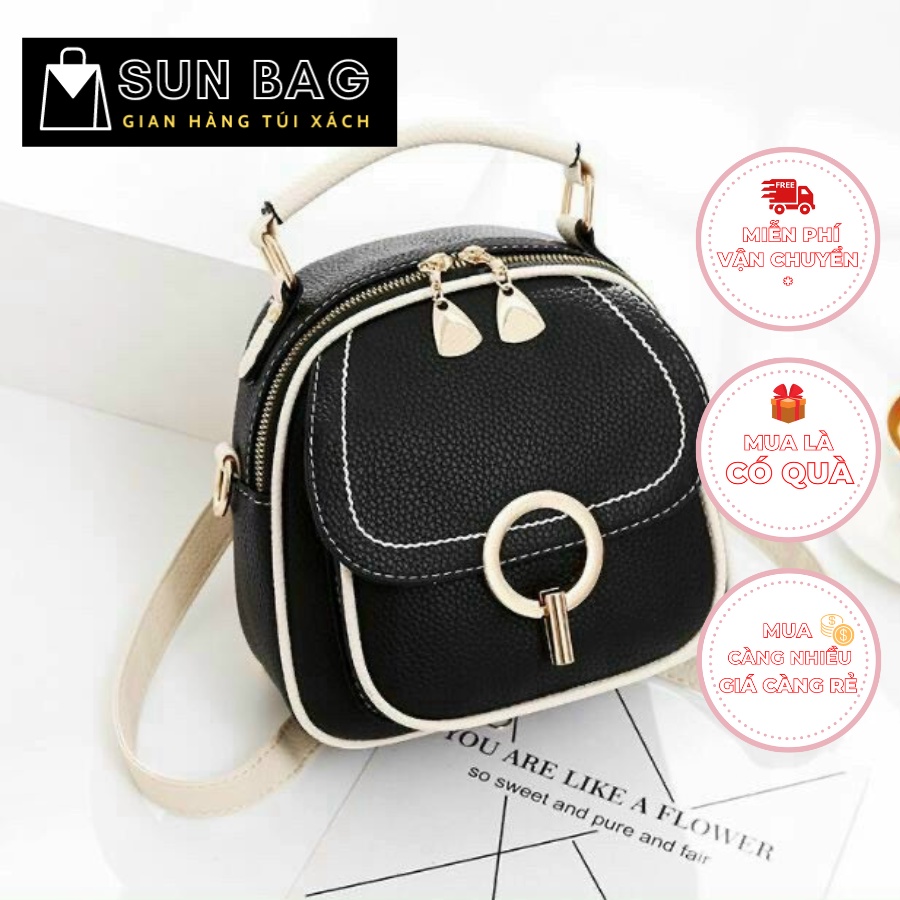 Túi xách nữ, balo mini Lumie đeo chéo, đeo vai, dùng đi chơi, đi học, chất da đẹp, thời trang cao cấp size 20cm SB240