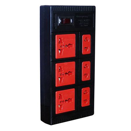 Ổ cắm 6 lỗ 1 công tắc 2M / 5M ECO Điện Quang - Điện Việt