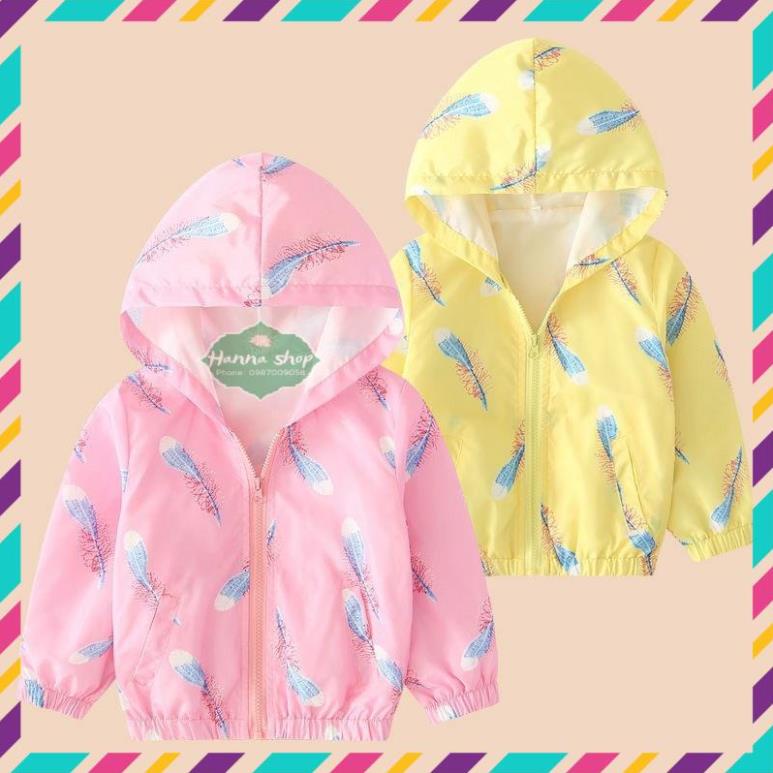 Áo khoác gió bé gái, áo khoác mỏng chất mềm mại cho bé gái, hàng Quảng Châu chất đẹp