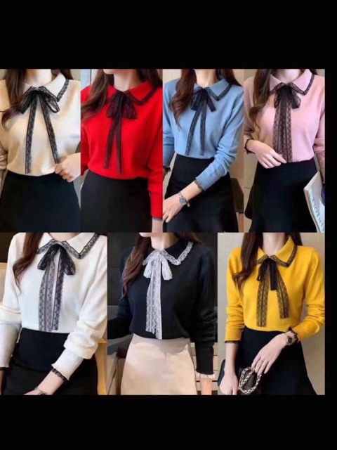 [Mã WA1299 giảm 12k đơn 99k] ÁO LEN NỮ CỔ REN ĐIỆU ĐÀ ( HÌNH THẬT) | BigBuy360 - bigbuy360.vn