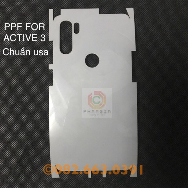Dán ppf mặt lưng Vsmart Active 3 xịn chống trầy xước toàn diện