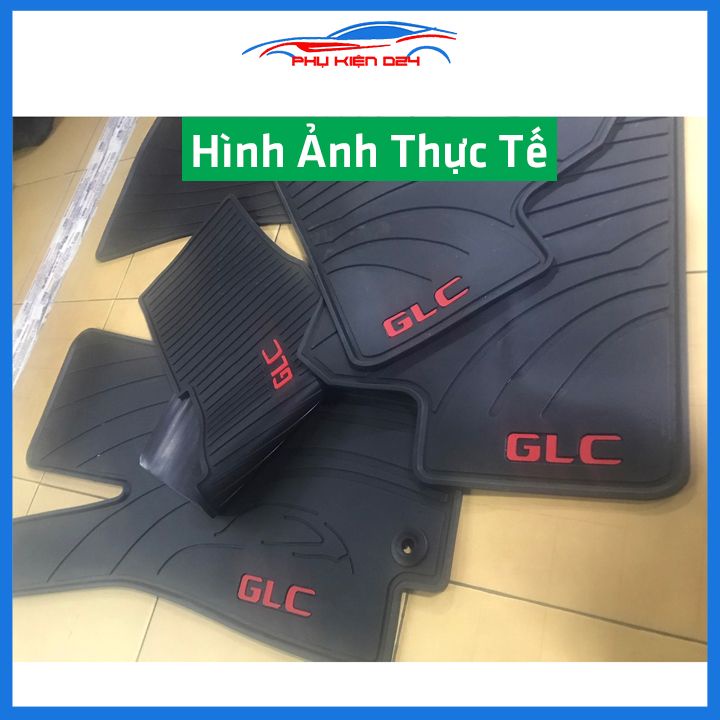 Thảm lót sàn cao su cho xe Mercedes GLC chuẩn theo xe chịu lực tốt