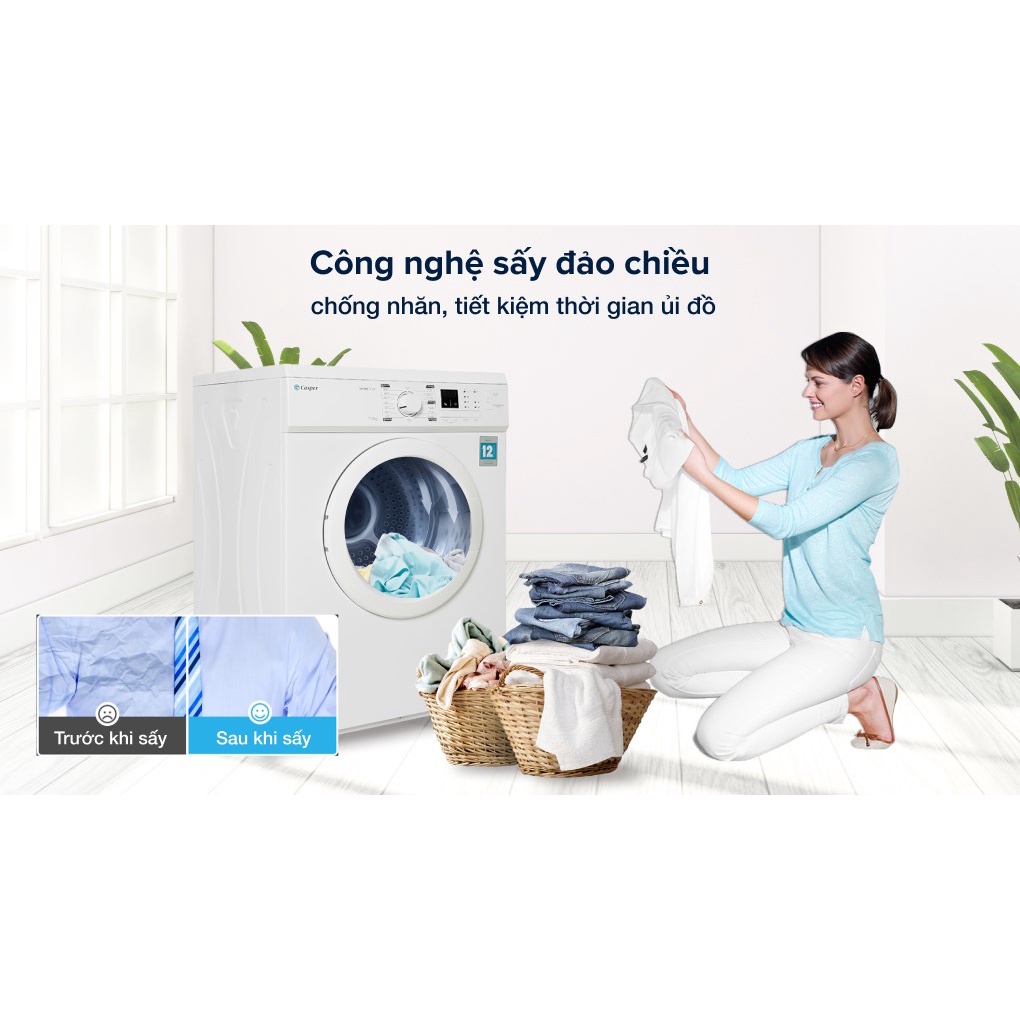 Máy sấy thông hơi Casper 7.2 Kg TD-72VWD