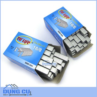 Bộ 2 hộp ghim bấm gỗ 16/6 và 16/8 với 10000 kim