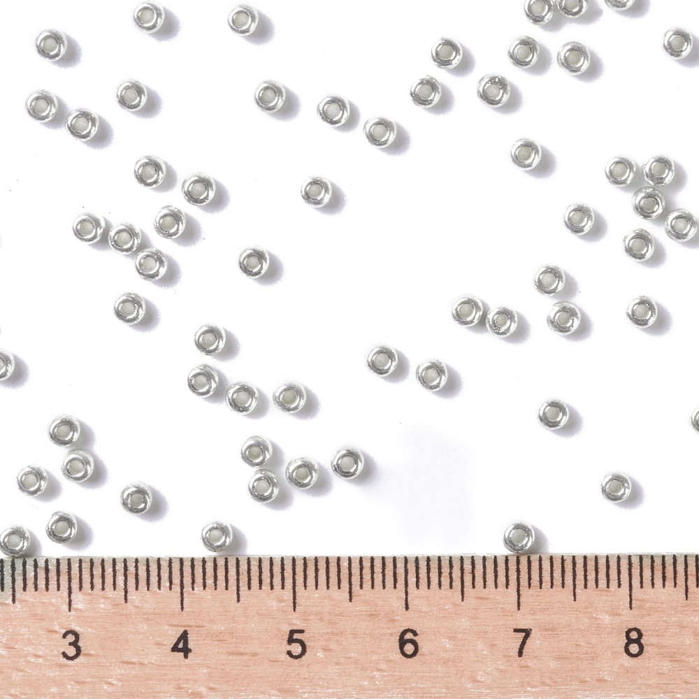 Lọ hạt xâu mạ kẽm phong cách Nhật Bản  8/0 3mm với lỗ: 1mm số lượng khoảng 866 hạt