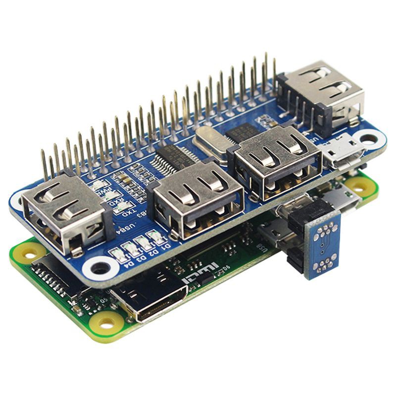 Bộ bảng mở rộng USB hub 4 cổng cho Raspberry Pi 3 / 2 / Zero W