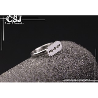 Nhẫn inox lưỡi lam thép không gỉ