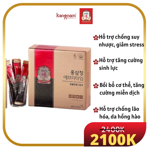 Tinh Chất Hồng Sâm Không Đường KGC Cheong Kwan Jang Extract Everytime Original 30 gói