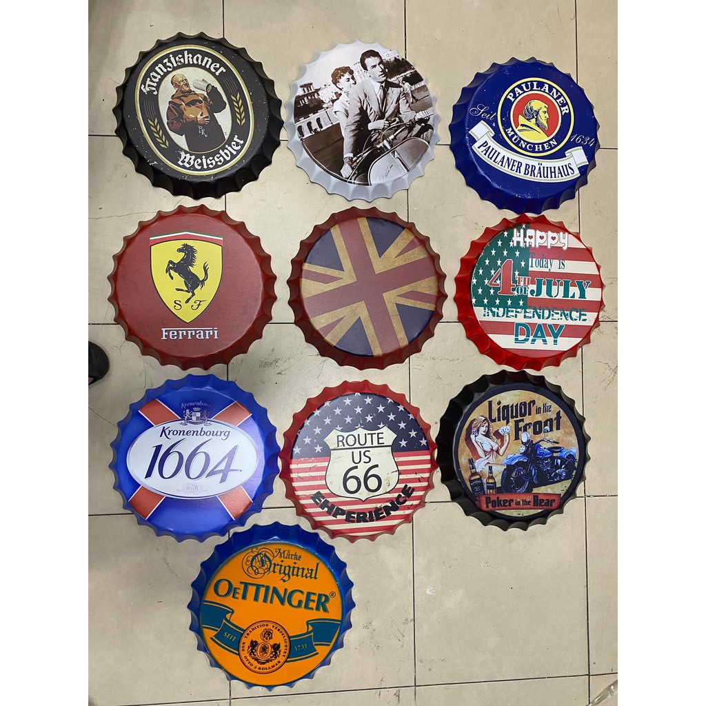 [Deal Hot]Nắp Bia Trang Trí Cửa Hàng, Tiệm cắt tóc(Decor trang trí tiệm) | BigBuy360 - bigbuy360.vn