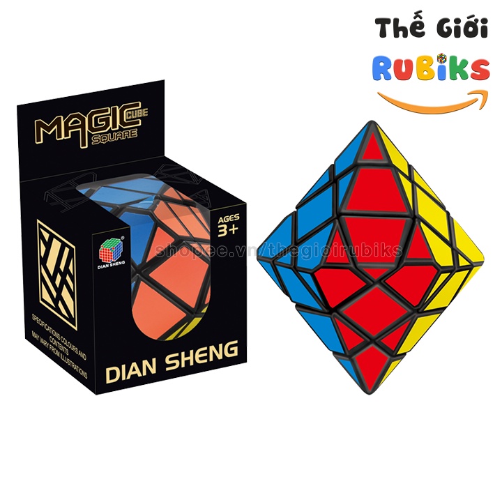 Set 4 Khối Rubik DianSheng 6-Corner Hexagonal + Magic Blade + Double Fisher Ancient + Magic Shield Cube Siêu Khó
