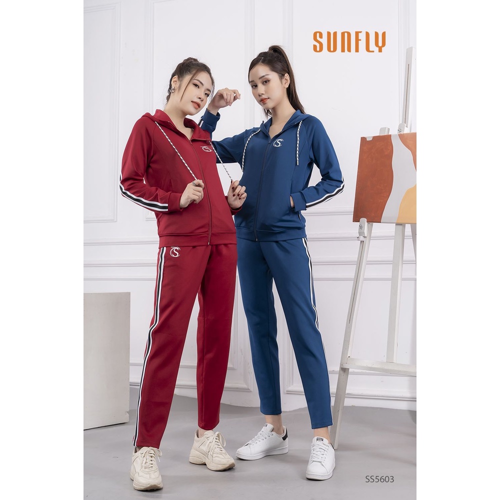 SS5603 - BỘ THỂ THAO POLY 2 DA KÉO KHÓA CÓ MŨ ÁO DÀI QUẦN DÀI