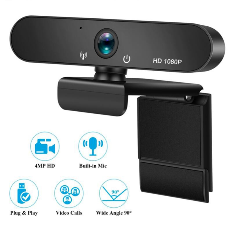 1080P HD Webcam Live Streaming USB Web Camera with Digital Microphone Video for PC Computer Laptop