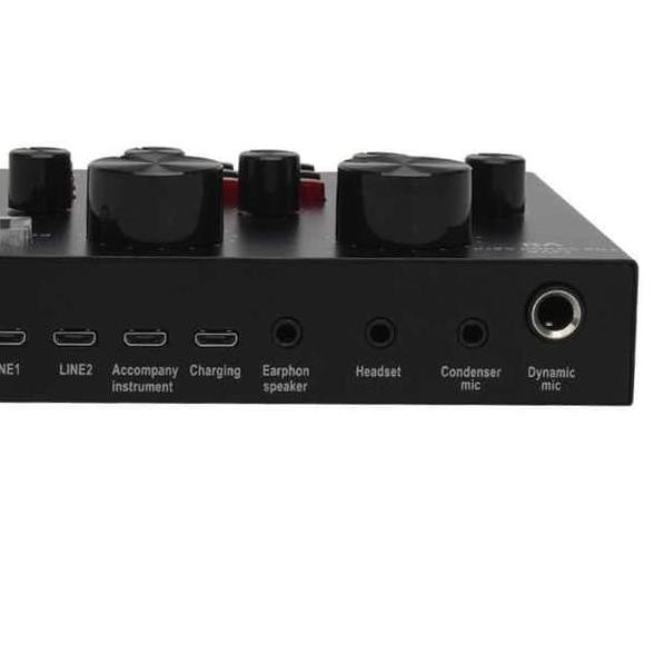 Thẻ âm thanh usb MIXER LIVE STREAMING BROADCAST V8