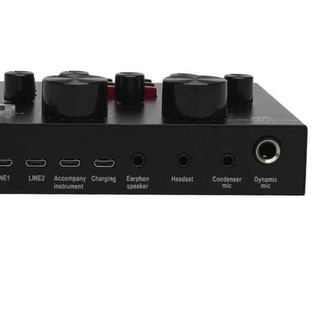 Thẻ âm thanh usb MIXER LIVE STREAMING BROADCAST V8