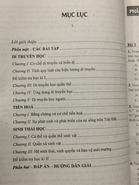 Sách - Bài tập trắc nghiệm Sinh học 12