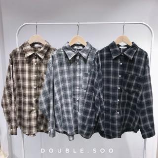 Áo sơ mi kẻ ô túi ngực mia - sm0006