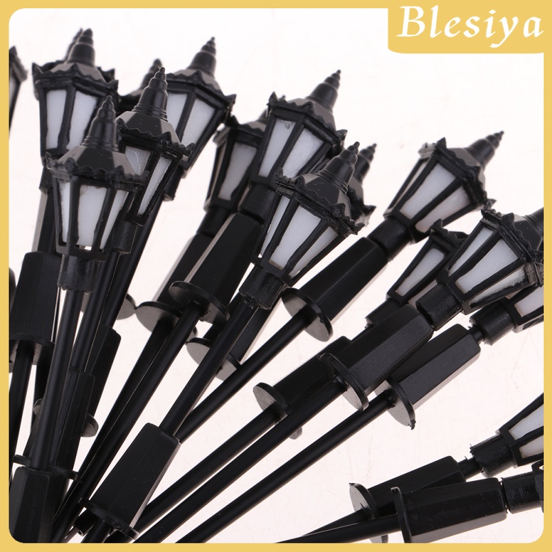 Bộ 20 Mô Hình Đèn Đường 3V 6.5cm Tỉ Lệ 1: 150