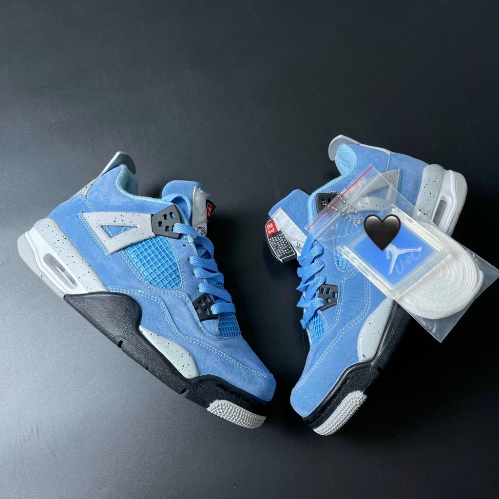 Giày Sneaker JD4 University Blue Full Phụ Kiện