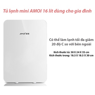 Tủ lạnh mini Amoi 16 lít dùng ở nhà