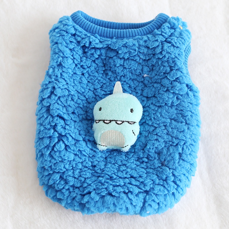 Áo cotton Giữ Ấm In Hình Khủng Long Nhỏ Cho Thú Cưng