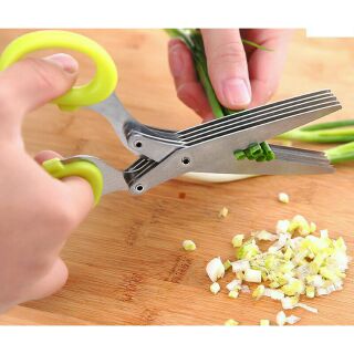 [ Free Ship ] Kéo cắt hành 5 lưỡi đa năng