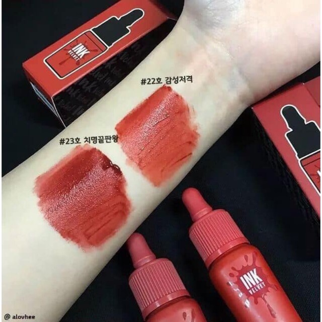 ( Sẵn ) Son kem INK VELVET PERIPERA màu 22 - 23