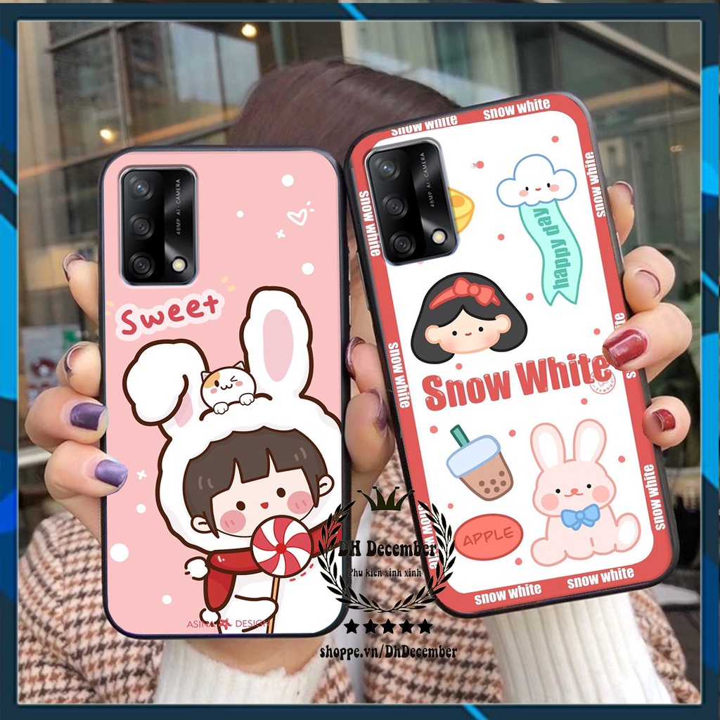 Ốp lưng Oppo A74 / A95 in hình 3D lucky, gấu Beer xinh xắn - KHÔNG NÊN BỎ LỠ