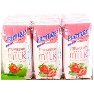SỮA TƯƠI PROMESS DÂU thùng 24 hộp 200ml