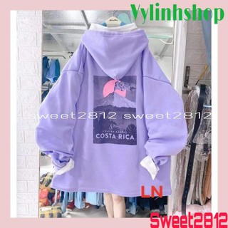 Áo hoodie hoàng hôn tím DA35