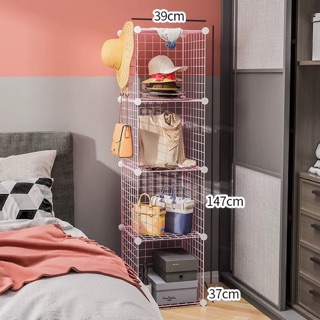 [XẢ KHO] KỆ TỦ ĐẦU GIƯỜNG LƯỚI  4 Ô