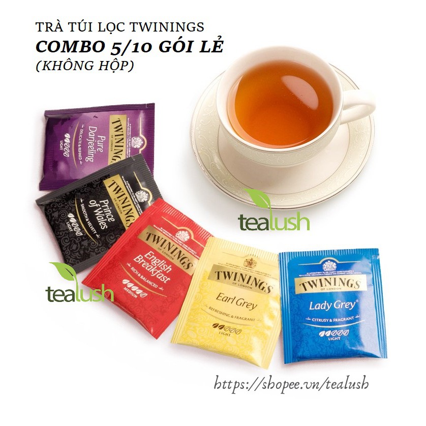 TRÀ TÚI LỌC TWININGS [Combo 5/10 gói lẻ]