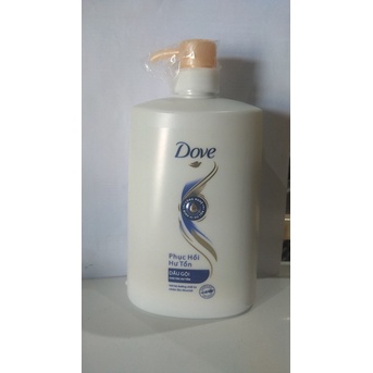 Dầu gội phục hồi tóc Dove Phục Hồi Hư Tổn Công nghệ độc quyền Định Vị Hư Tổn Chính Xác cho tóc suôn mượt, khỏe đẹp 880g