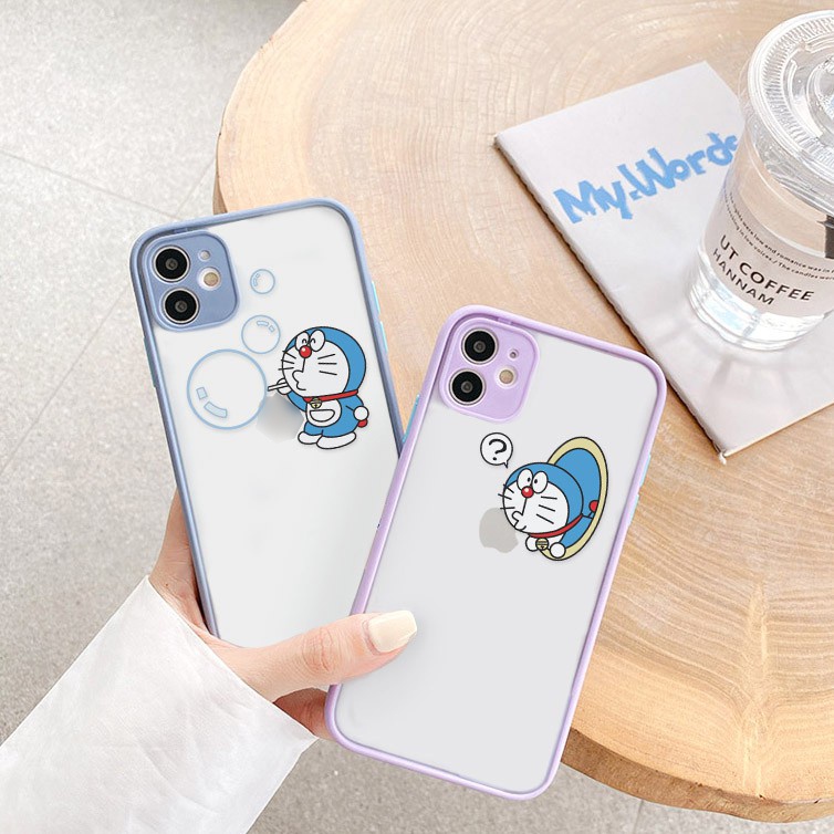 Ốp lưng iphone Doraemon Big Ball nhám viền nổi cong 6/6plus/6s/6splus/7/7plus/8/8plus/xr/xs/11/12/13/pro/max/plus/promax