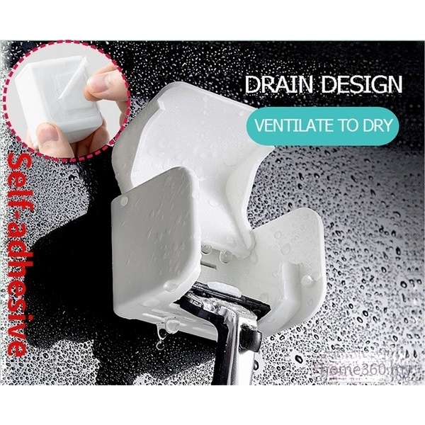 Giá để dao cạo râu/ phích cắm điện chống bụi gắn tường nhà tắm